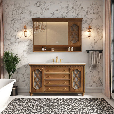 American retro and simple bathroom cabinet