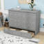 Lit escamotable grand format avec station de charge et tiroirs de rangement-121119305