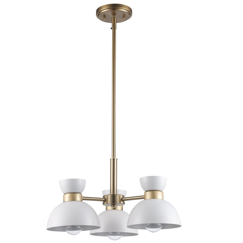 Josnyel 3 - Light Dimmable Classic / Traditional Chandelier, Antique Gold