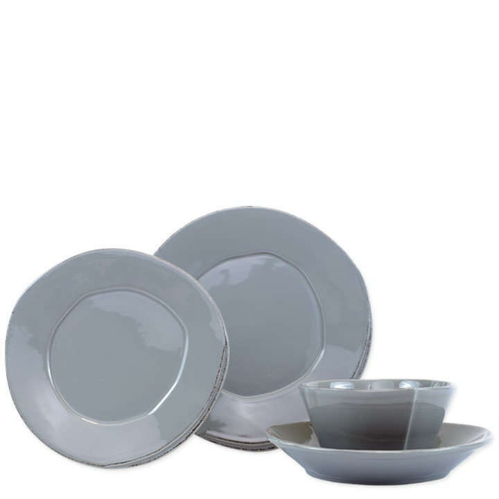 Lastra Handmade Stoneware Dinner Plate, Gray