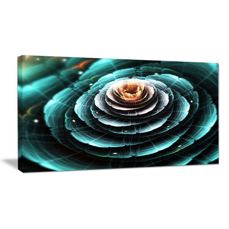 « clear turquoise », impression sur toile tendue, H 20 po x l 40 po x P 1po