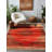 Susan Red Oriental Machine Printed Cotton Polyester Area Rug-933038145
