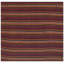 Multicolor Field Striped Vintage Mid-century Turkish Kilim Rug 5'0" x 5'0" Area Rug