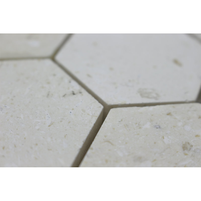MOSAIQUE MONDAQUE DE 2 po HONED, Blanc
