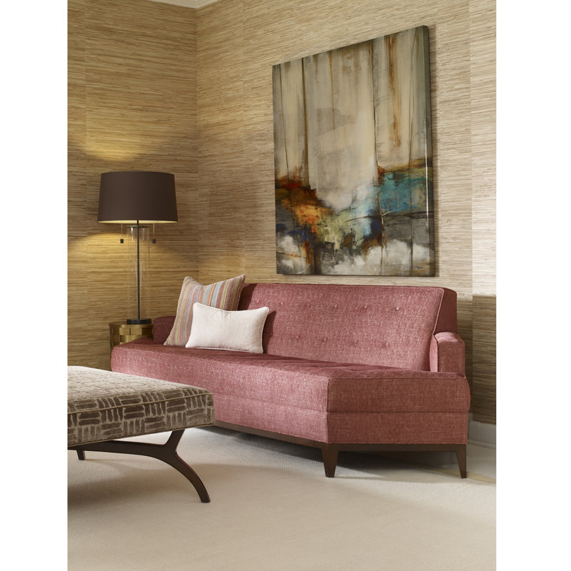 Perspective Sofa, American Walnut, Kinsley Sky Viscose