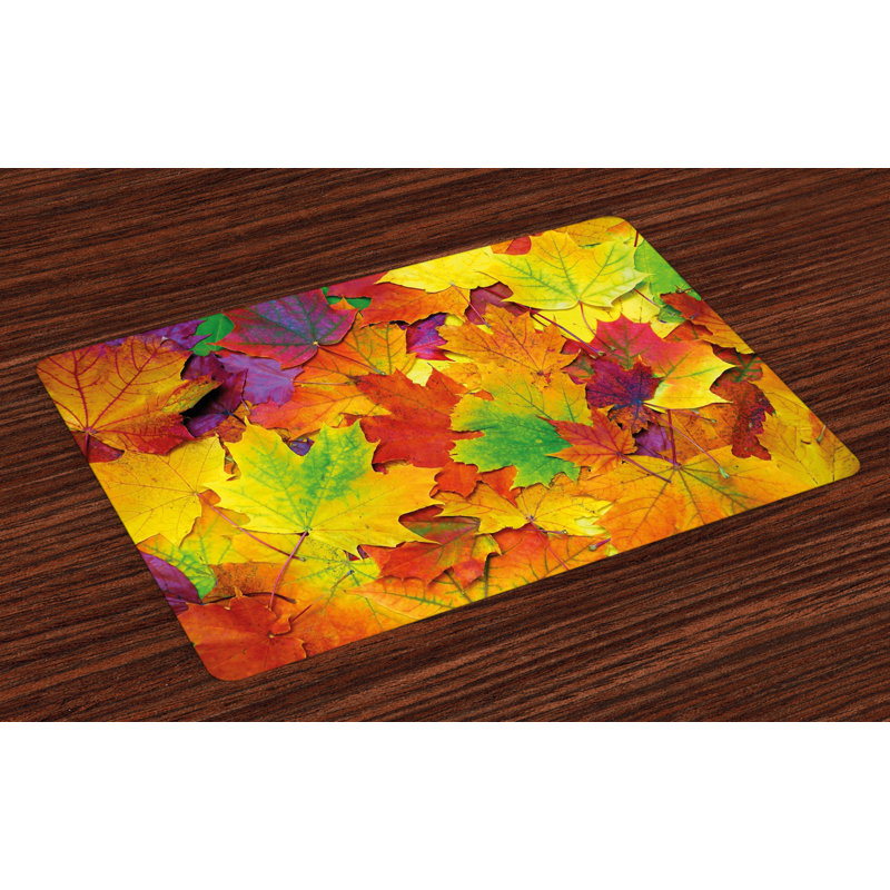 Donovan Mountain Colourful Maple Leaves Placemat