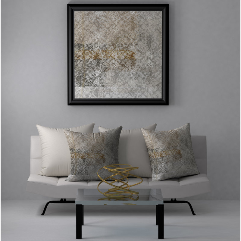 Abstract Reversible Throw Pillow, 20" x 20"