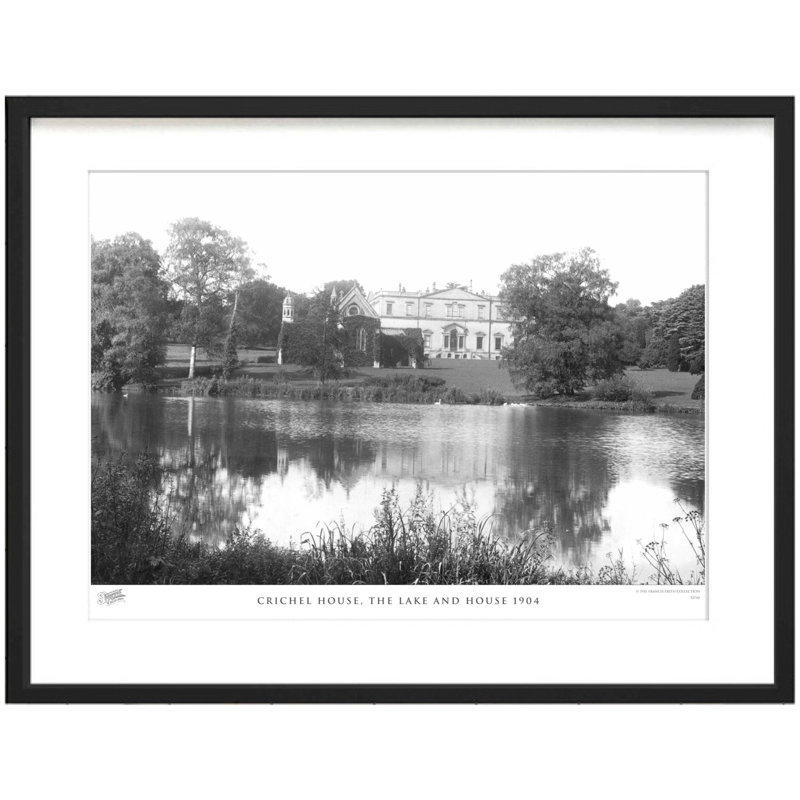 Crichel House, The Lake And House 1904 by Francis Frith - Single Picture Frame Print, 28cm H x 36cm W x 2.3cm D
