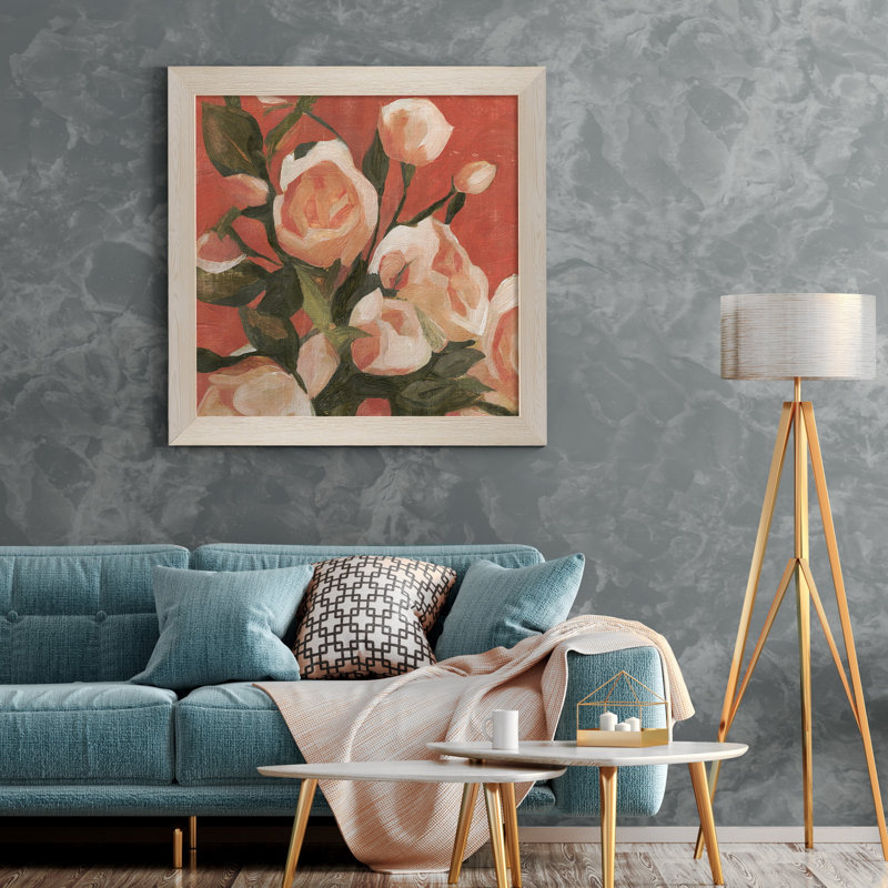 Dandelion Whisper II-impression de cadre photo, H 35,5 po x l 35,5 po x P 1,5 po, Toile avec cadre blanc
