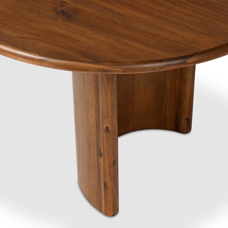 Paden Coffee Table, Seasoned Brown Acacia, 17" H x 35" L x 65" W