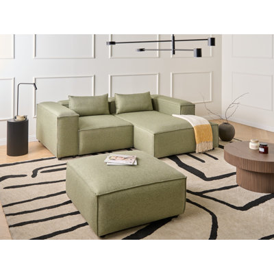 3 Seater Fabric Corner Sofa 
