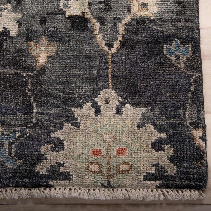 Tapis 100% laine noué à la main, Rectangulaire 2 pi x 3 pi