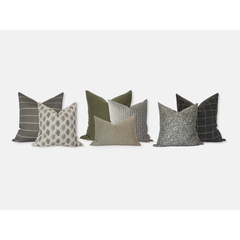 Sectional Sofa Pillow Covers, Neutral Pillow Combinations