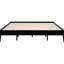 Très grand lit universel noir, construction en bois massif, sans sommier, cadre, lit plateforme pour lit simple Gracefulness, profil bas, doit avoir