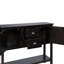 Table de salle à manger en bois massif d'apparence élégante - console rétro de 48 po pour chambre à coucher