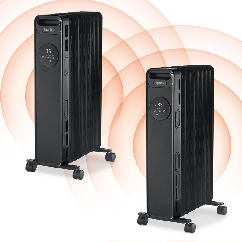 Igenix 2000W Digital Oil filled Radiator, Black