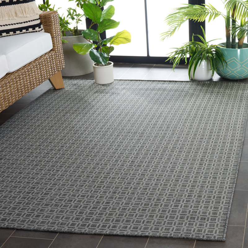 Terrace Geometric Indoor/Outdoor Rug, Rectangle 5'3" x 7'6"