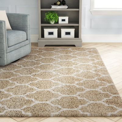 Geometric Shag Area Rug