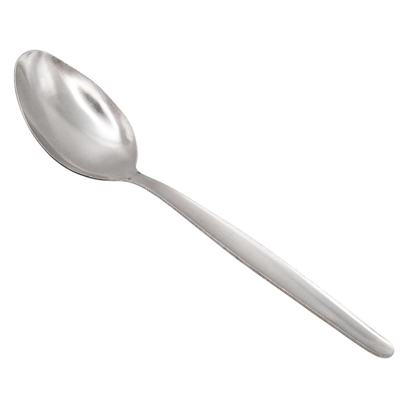 Argon Tableware - Economy Silver Dessert Spoons - Rust Resistant Flatware Set of 12