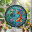 Panneau de vitrail Koi Fish, H 12 po-750742011