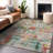 Machine Washable Indoor/Outdoor Chayden ACN1090 Paprika Rug-100138066