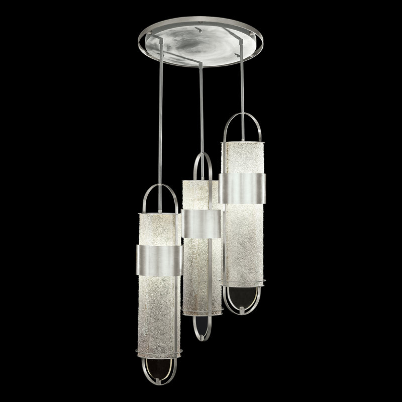 Bond 6 - Light LED Pendant, Silver, Clear