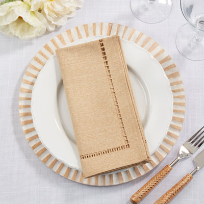 Serviette carrée en polyester Caroleta
