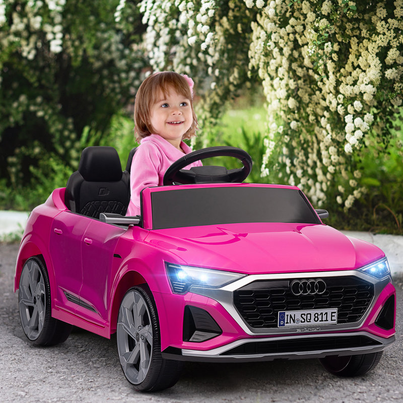 Voiture sous licence 12V 12V avec Q8 etron Sportback, Rose