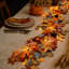 Guirlandes lumineuses décoratives à DEL pour l'Action de grâce et l'Halloween, avec feuilles d'érable et guirlandes lumineuses.