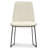 Corina Linen-Look Upholstered Dining Chair with Sled-Style Metal Base in Contemporary Style (Set of 2)-451712979