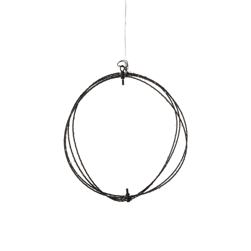 Sphère scintillante, noir, petit, 11.81", Noir