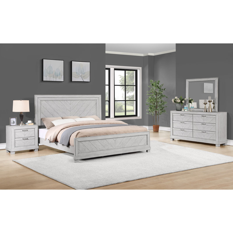 Lit standard Altha, Grand, Gris