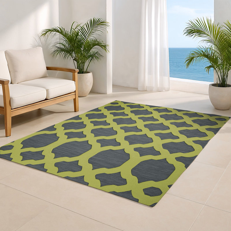 Tapis vert intérieur et extérieur Trellis, Rectangulaire 3 pi x 5 pi
