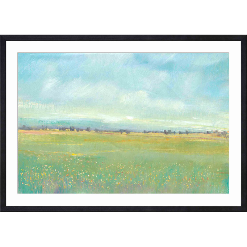 «Soft Meadow Light I» par Timothy O 'Toole - peinture encadrée, H 12 po x l 8 po, Noir