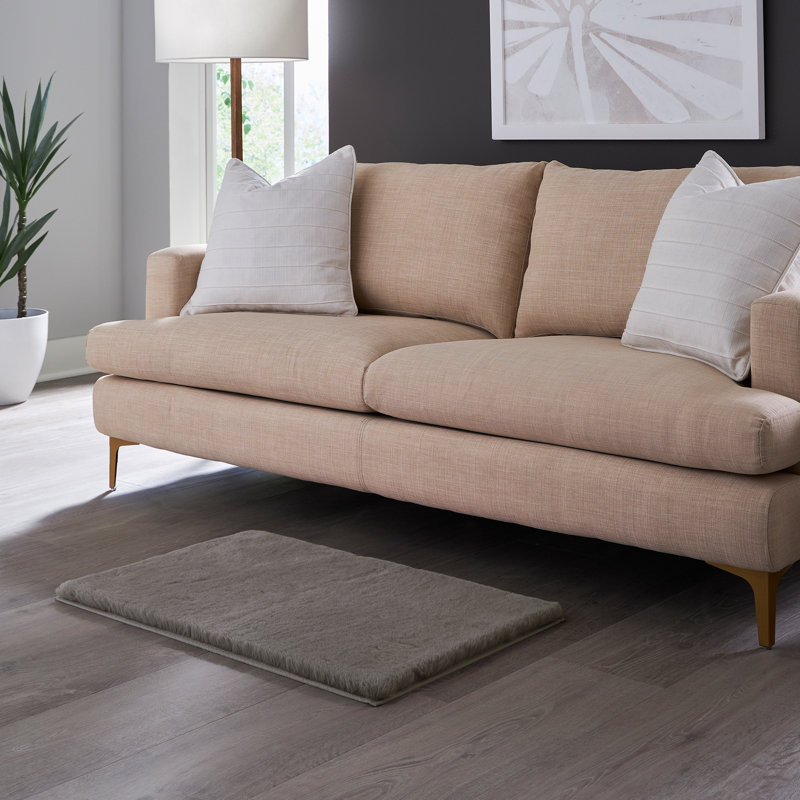 Tapis pour salle de bain antidérapant, gris