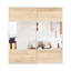Portes CHIC MODE 72 po x 80 po, porte coulissante 4 carreaux mi-miroir mi-pin MDF avec quincaillerie-135552057