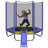 7FT Trampoline For Kids With Safety Enclosure Net, Slide And Ladder, Round Outdoor Recreational Trampoline-106068748