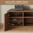 Modern Walnut Extendable TV Stand, Adjustable 63"–87" Console with Storage for TVs up to 85"