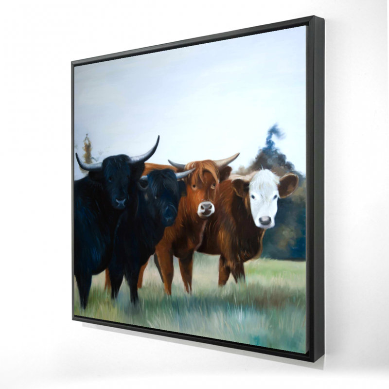 " Four Highland Cows "