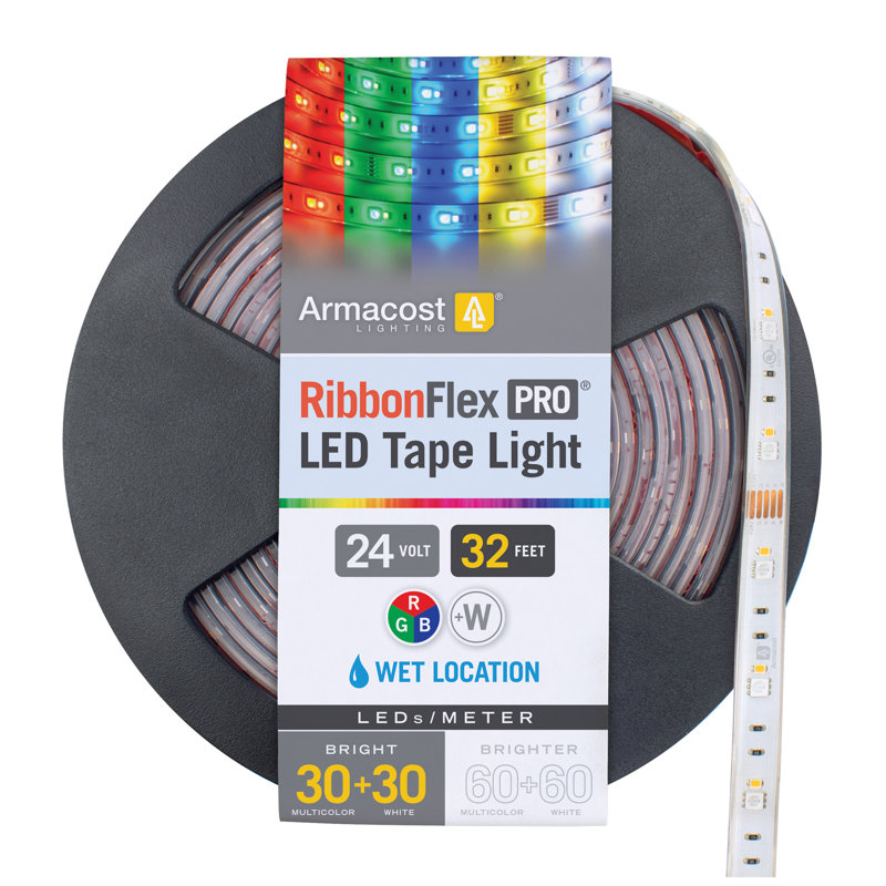 RibbonFlex Pro, 24 V, RVB + W, 30 + 30 DEL / M, IP67, 10 m