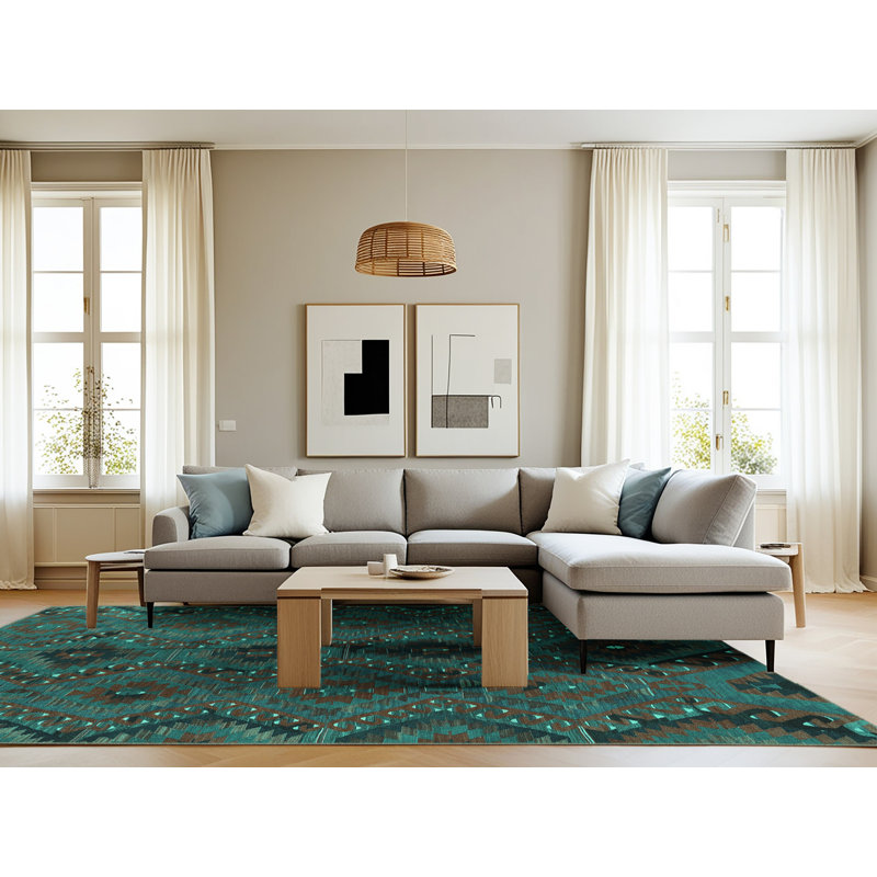 Janiha Performance Moroccan Indoor Rug, Rectangle 8' x 12'