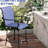 Of 2 Outdoor Bar Stools With , 360° Swivel Design, High Mesh Fabric, Steel Frame For Patio, Balcony, Poolside, Backyard, Navy Blue 2pcs Patio Chairs Formation, Rich