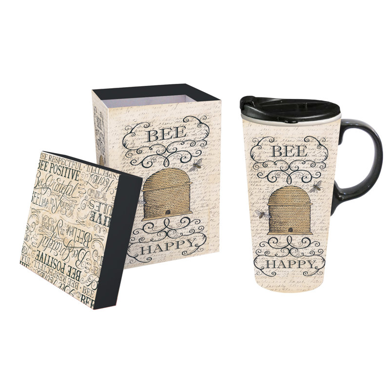 August Grove® Adora Ceramic Travel Mug