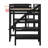 Loft Bed with Desk, Basketball Hoop, Slide and Staircase-1918826682