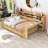 Crompton Multifunctional Wooden Daybed With Shelves, Drawers, and Study Desk-1203171938-1203171942