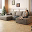 Canapé modulaire 107 po avec 1 repose-pieds Cloud, rembourrés-715005513-715005514-715005510