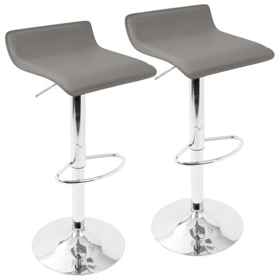 Camargo Swivel Upholstered Adjustable Height Counter Stool