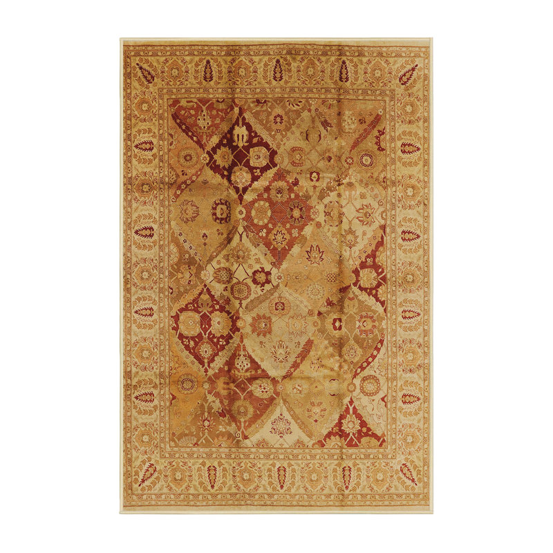Tapis oriental beige / jaune Zoar, Rectangle 2 pi x 3 pi