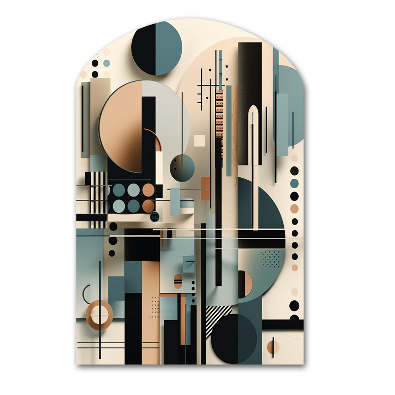 Colita - art mural géométrique abstrait géométrique, H 43 po x l 33 po
