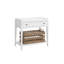 1 - Drawer Nightstand with Wicker Basket-516472861
